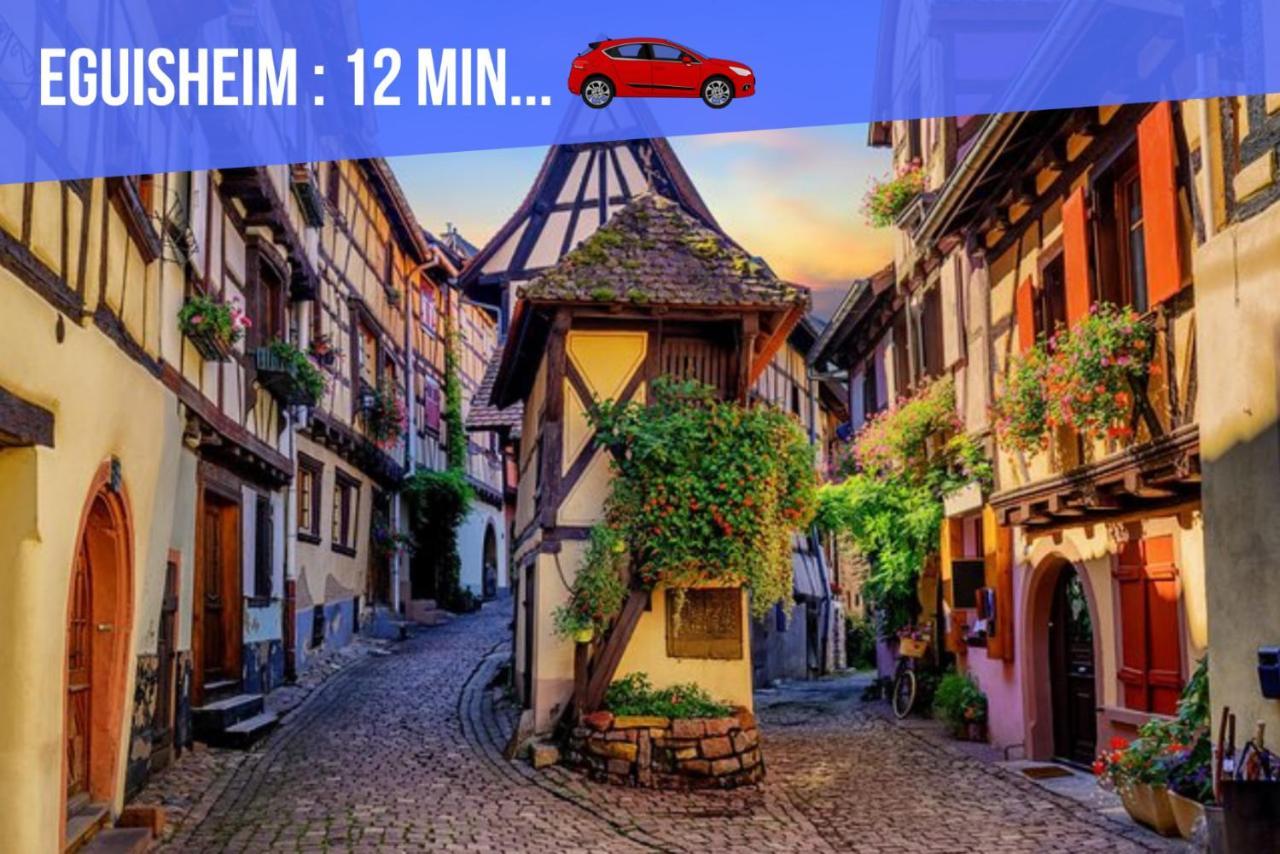 Le Blue St Leon : 2 Pieces Cozy Lit King Size Wifi Lägenhet Colmar Exteriör bild